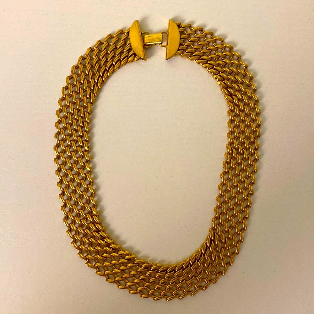 Vintage Napier Panther chain collar necklace